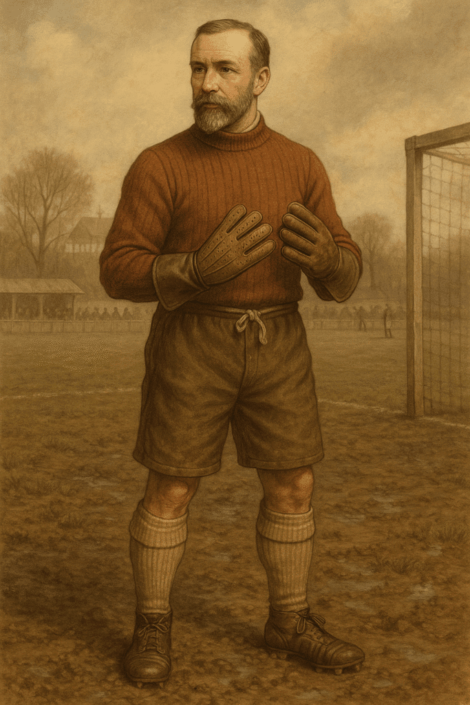 image of goalkeeper glove inventor William Sykes